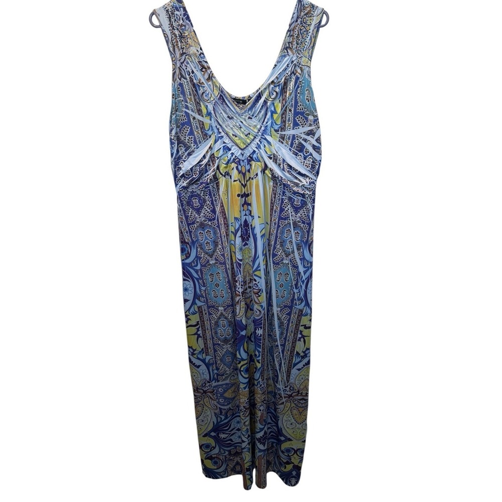 Apt 9 Sleeveless Colorful Patterned Lightweight Pullover Maxi Dress L Resortwear